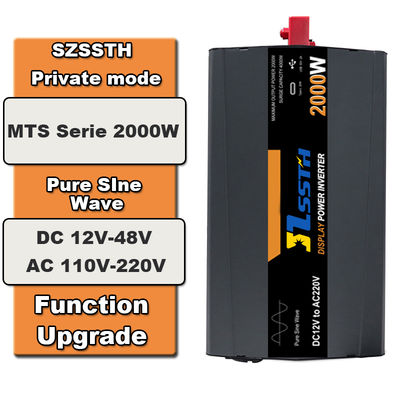 Καλή τιμή. 2000W καθαρός ηλιακός μετατροπέας κυμάτων sinus 12V/24V έως 110V/220V σε απευθείας σύνδεση