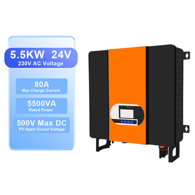 5500W 48V 5.5KW 230VAC Ηλιακός υβριδικός μετατροπέας με λειτουργία παρακολούθησης WIFI