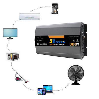 5000W 6000W καθαρός μετατροπέας ισχύος κυμάτων sinus DC 12V 24V 48V έως AC 110V 220V 230V