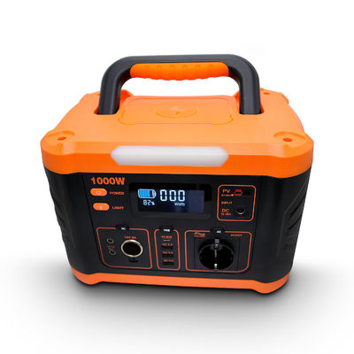 MPPT 1000 Watt Powerstation 888wh Φορητό εφεδρικό σταθμό ηλεκτρικής ενέργειας με φως LED
