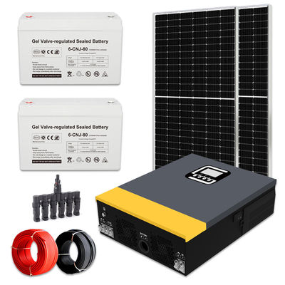Καλή τιμή. 1kw off grid ηλιακό σύστημα ενέργειας με μονοκρυσταλλικό ηλιακό πάνελ πυριτίου σε απευθείας σύνδεση