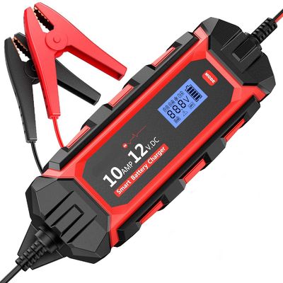 IP65 12V 10A φορητό φορτιστή μπαταρίας αυτοκινήτου με μήκος καλωδίου 1M και εκκίνηση άλματος