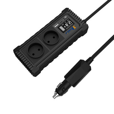 Μετατροπέας ισχύος αυτοκινήτου 12V DC σε AC 110V 220V με USB και τύπου C