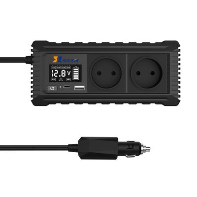 Μετατροπέας ισχύος αυτοκινήτου 12V έως 110V 220V με πρίζα και πρίζα USB