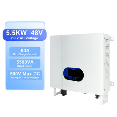 5000W 48V DC σε AC 110V 220V Off Grid υβριδικός μετατροπέας με προστασία από υπερφόρτωση και εύρος θερμοκρασίας αποθήκευσης