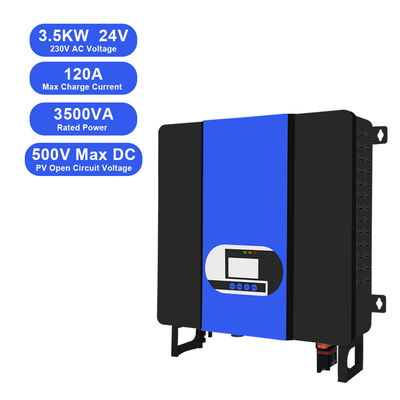 3.5KW 24V έως 110V 220V 230V Υβριδικός μετατροπέας All in One με MPPT ηλιακό ελεγκτή και επικοινωνία WiFi / GPRS