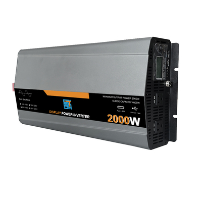 2000W 12V/24V έως 110V/120V Καθαρή ισχύς κυμάτων sinus Ηλιακός μετατροπέας