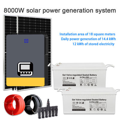Καλή τιμή. High Efficiency 8KW Solar Energy System for Home – Multi-Voltage 100V to 240V Output σε απευθείας σύνδεση