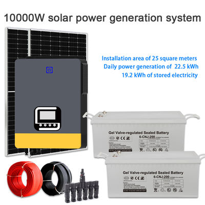 Καλή τιμή. Home Power Solution: 10KW Hybrid Solar System with GEL Battery Storage to Prevent Power Outages and Maximize Solar Energy σε απευθείας σύνδεση