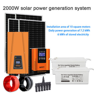 Καλή τιμή. 2KW Complete Off-Grid Solar Kit for Home with Ground Mounting & 48V Battery σε απευθείας σύνδεση