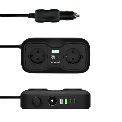 Καλή τιμή. 200W μετατροπέας ισχύος αυτοκινήτου (167x87x44mm) 12V DC σε 220V AC τροποποιημένος μετατροπέας κυμάτων sinus με διπλές θύρες USB σε απευθείας σύνδεση