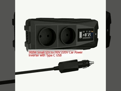 300W Μικρός μετατροπέας ισχύος αυτοκινήτου 12V έως 110V 220V με USB τύπου C